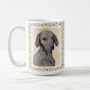 Plott Painting - Cute Original Dog Art Coffee Mug