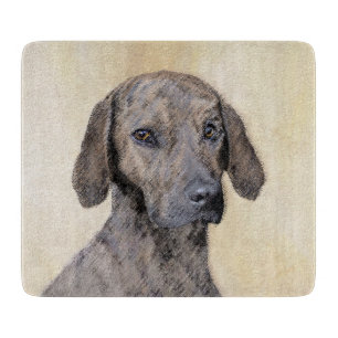 Plott Painting - Cute Original Dog Art Cutting Board