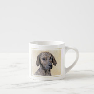 Plott Painting - Cute Original Dog Art Espresso Cup