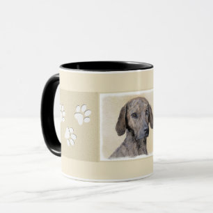 Plott Painting - Cute Original Dog Art Mug
