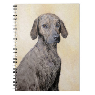 Plott Painting - Cute Original Dog Art Notebook
