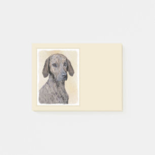 Plott Painting - Cute Original Dog Art Post-it Notes