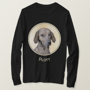Plott Painting - Cute Original Dog Art T-Shirt