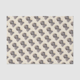 Plott Painting - Cute Original Dog Art Tissue Paper