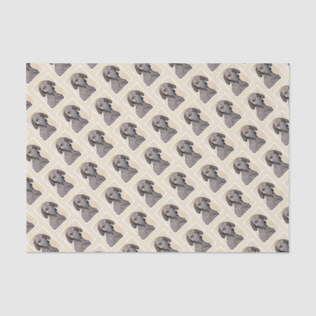 Plott Painting - Cute Original Dog Art Tissue Paper (Front)