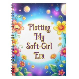 Plotting My Soft Girl Era Floral  Notebook