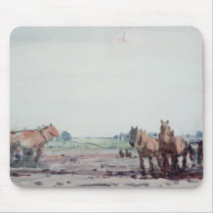 Plough Horses Mouse Pad