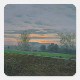 Ploughed Field, c.1830 Square Sticker