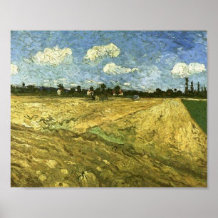 Ploughed Field, Van Gogh Fine Art Painting Poster