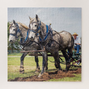 Ploughing The Field Jigsaw Puzzle