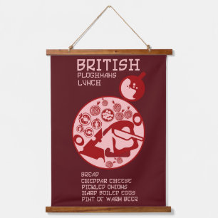 Ploughmans Pub lunch Hanging Tapestry