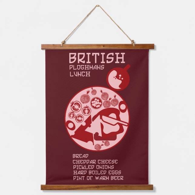 Ploughmans Pub lunch Hanging Tapestry (Front)