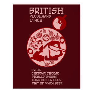 Ploughmans Pub lunch Poster