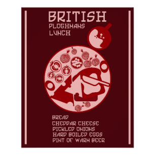 Ploughmans Pub lunch Poster