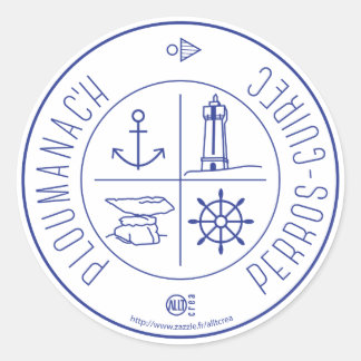 Ploumanach Perros-Guirec Classic Round Sticker