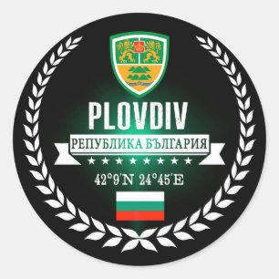 Plovdiv Classic Round Sticker