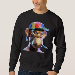 PLP Cyber Titan Geometric Ape Hoodie - Futuristic