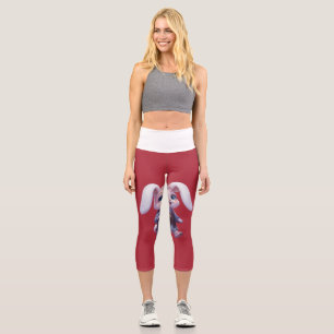 PLP LEPURO - Cute Warrior Bunny King Graphic Stree Capri Leggings