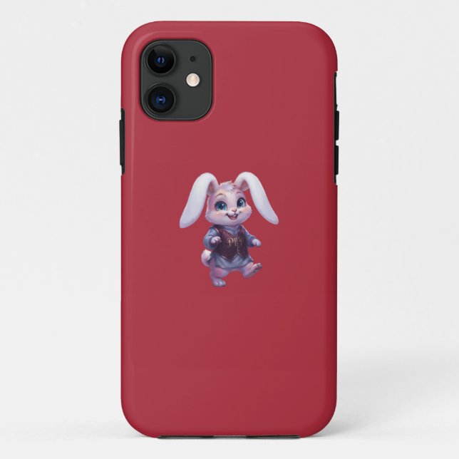 PLP LEPURO - Cute Warrior Bunny King Graphic Stree Case-Mate iPhone Case (Back)