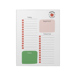 PLR Teacher to Do List  Notepad