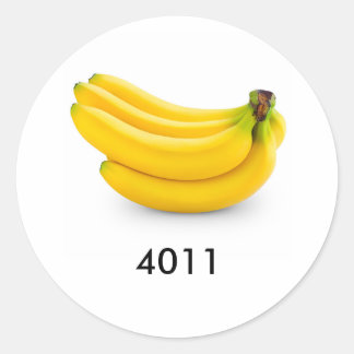 PLU Bananas Classic Round Sticker