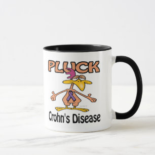Pluck Crohns Disease (purple) Awareness Design Mug