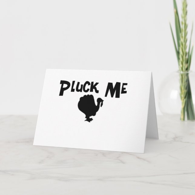 Pluck Me Holiday Card (Front)