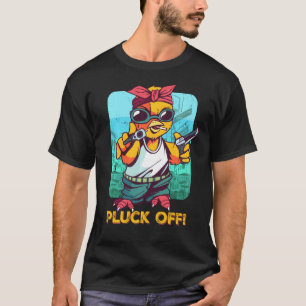Pluck Off Gangsta Player Shirt Funny Music Pun Chi