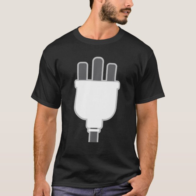 Plug Easy Plug And Socket Couple Halloween Costume T-Shirt (Front)