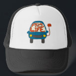 Plug Life Cute Blue Electric Car Trucker Hat<br><div class="desc">Do you routinely plug your electric car in to charge it up? Then you are living the plug life, for sure. This cute design features an illustration of an electric car in blue with the message "Plug Life" spelled out on the windshield. Makes a great gift for proud electric vehicle...</div>