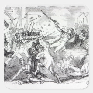 Plug Plot Riot in Preston Square Sticker