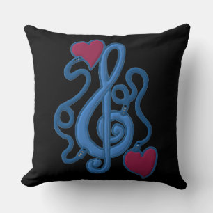 Plugged In To Music Reversible Blue Note Pillow