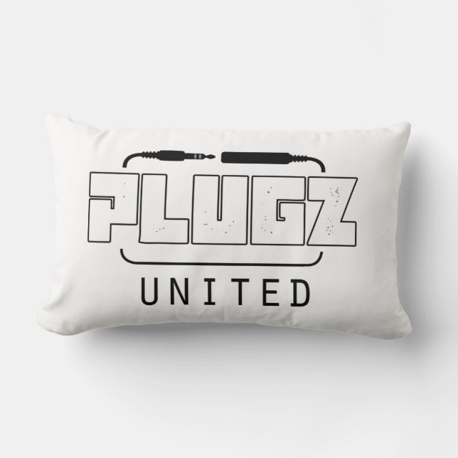 Plugz Throw pillow (Front)