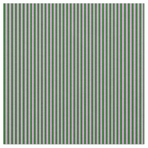 Plum and Dark Green Coloured Pattern of Stripes Fabric
