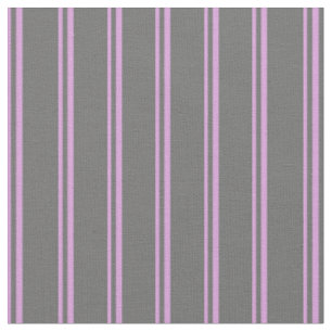 Plum and Dim Grey Coloured Stripes Pattern Fabric