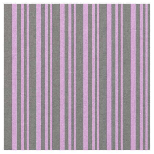Plum and Dim Grey Lines/Stripes Pattern Fabric (Close Up)
