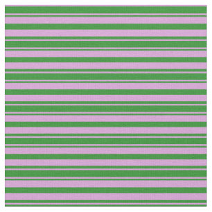 Plum and Forest Green Lines Fabric