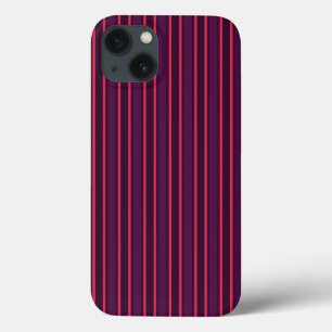 Plum and red candy stripes Case-Mate iPhone case