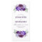 Plum and Violet Purple Floral Wedding Programs