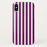 Plum and white candy stripes