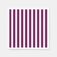 Plum and white candy stripes