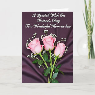 Plum Backdrop Mothers Day Card