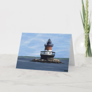 Plum Beach Light Card