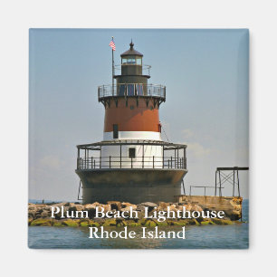 Plum Beach Lighthouse, Rhode Island Magnet