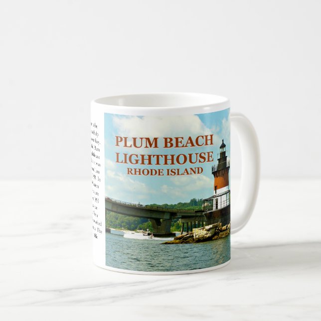Plum Beach Lighthouse, Rhode Island Mug (Front Right)