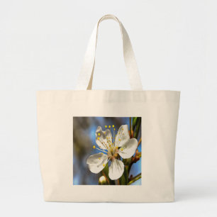 Plum Blossom Botanical Art Large Tote Bag
