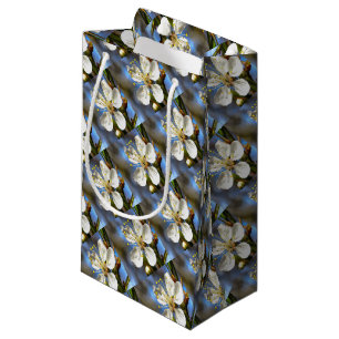 Plum Blossom Botanical Art Small Gift Bag