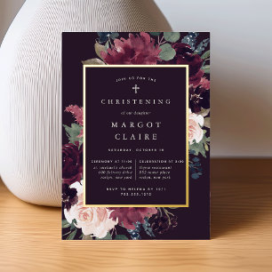 Plum Blossom Christening or Baptism