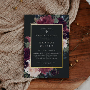 Plum Blossom Christening or Baptism