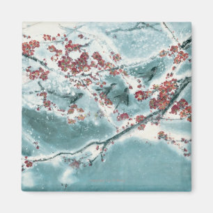 Plum Blossom in Snow Magnet
